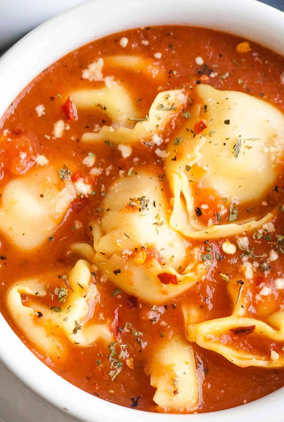 Frozen 24 oz tomato tortellini soup 1 2 person serving 